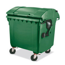 250 Müllsäcke inkl 80 Liter Mülltonne braun mit Halter für Müllsäcke 
