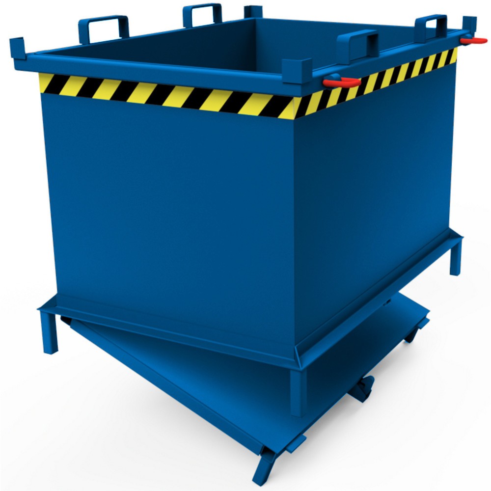 Productafbeelding nr. 4: Bodemklepcontainer met automatische activering, met poten, volume 2 m³, gentiaanblauw