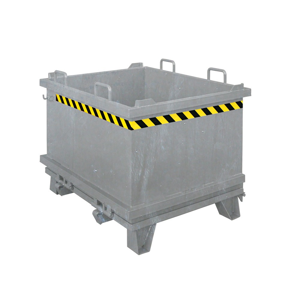 Product afbeelding: Opvouwbare bodembak met trekkabel, volume 2 m³, thermisch verzinkt