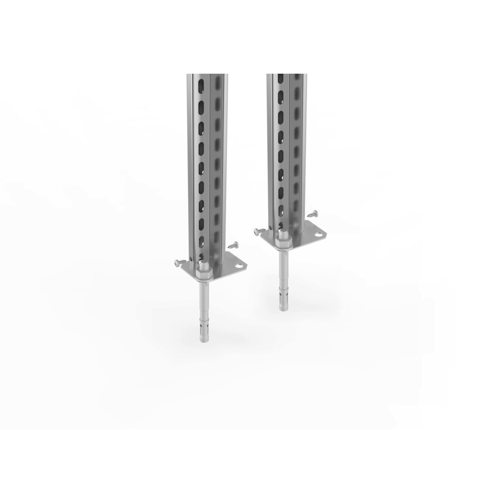 Bodenbefestigungsset für META Akten-/Fachbodenregal mit Stecksystem, Anbaufeld Produktabbildung: Bodenbefestigungsset für META Akten-/Fachbodenregal mit Stecksystem, Anbaufeld