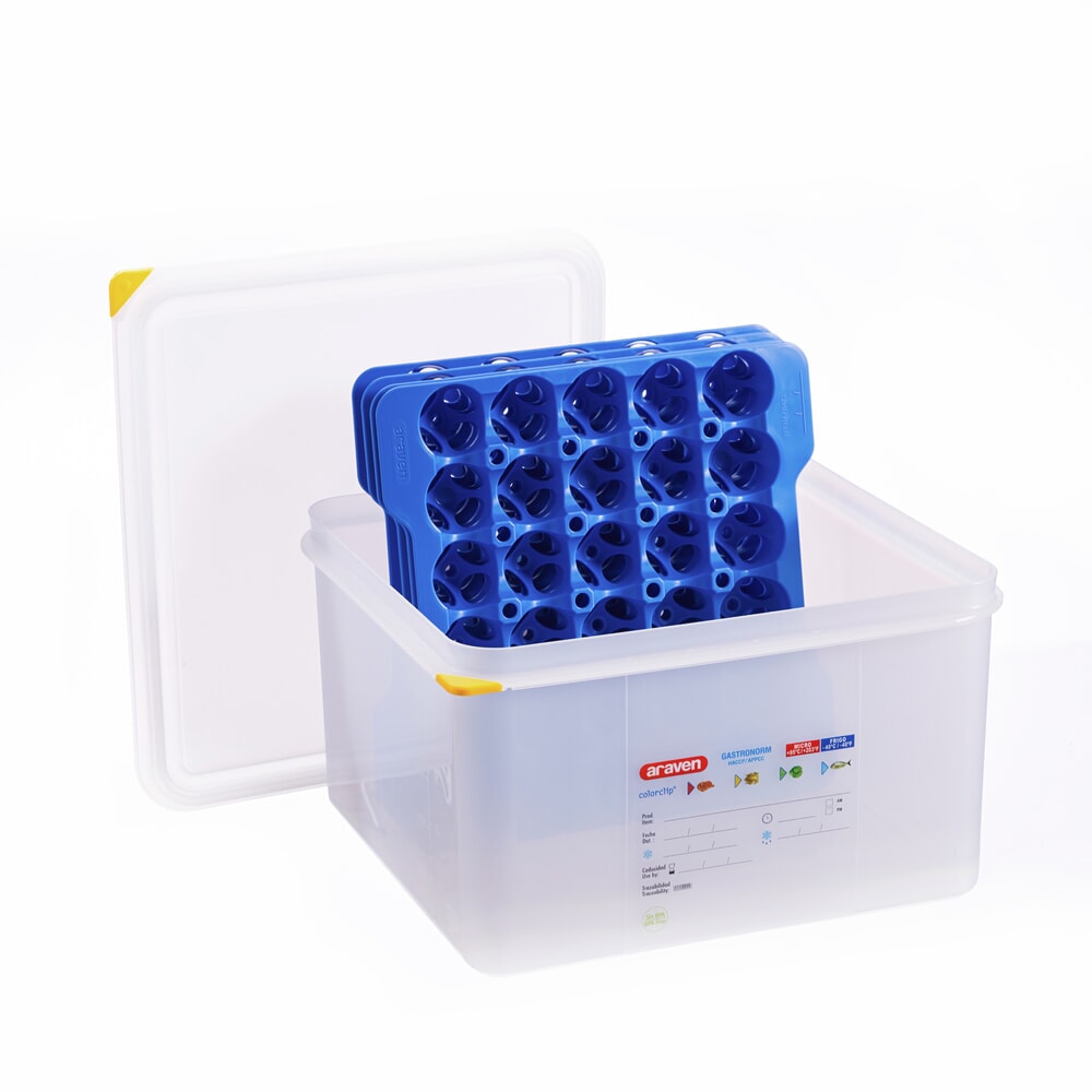N° de l'image du produit 3 : Boîte à œufs Stalgast comprenant huit plateaux à œufs