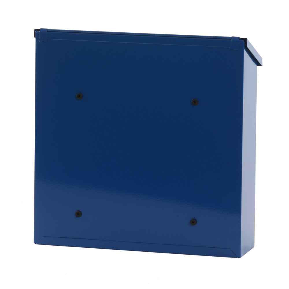 N° de l'image du produit 3 : Boîte aux lettres murale Malagan, avec serrure à cylindre, en acier galvanisé, bleu