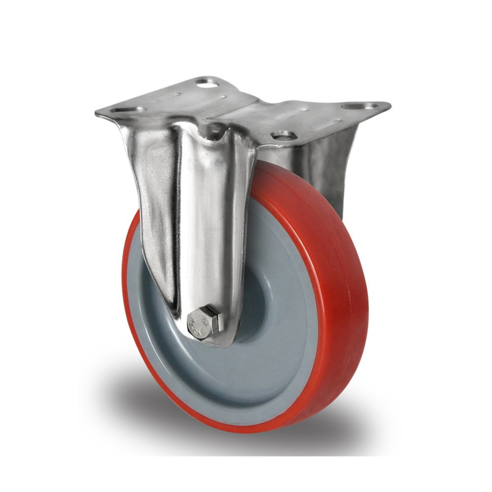 Product afbeelding: Bokwiel ø 80 mm serie N2U6 rollager roestvrij staal