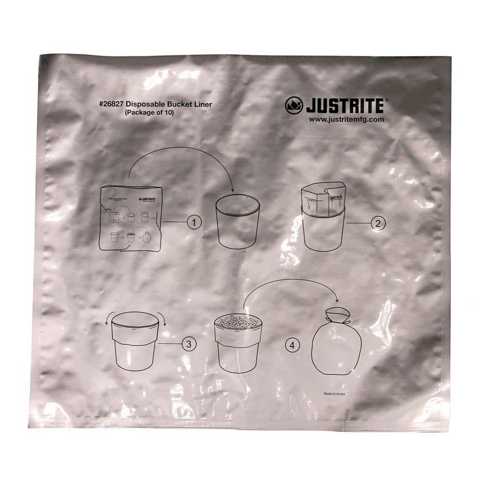 Número de imagen del producto 2: Justrite - Bolsas para cenicero (10 unidades)