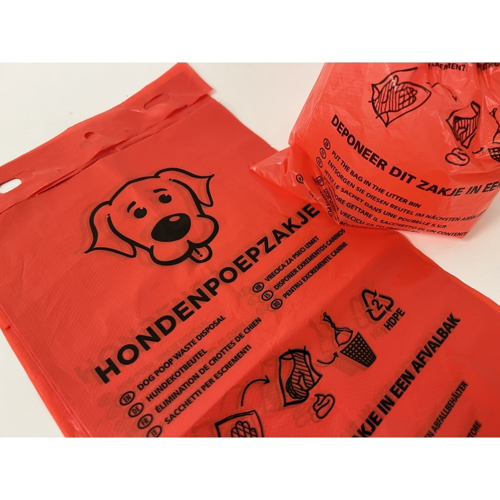 Imagen del producto: Bolsas para excrementos de perro, rojas, 5.000 uds./unidad de venta