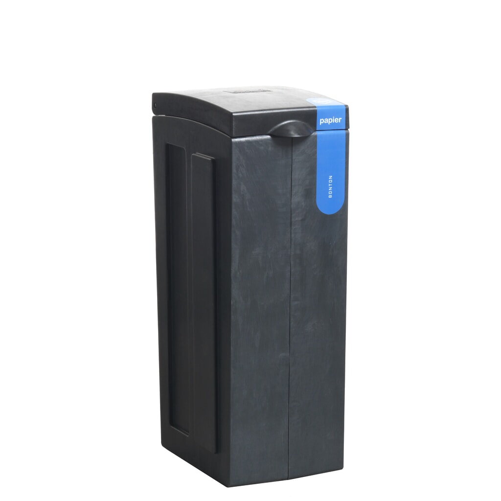 Produktabbildung: BON TON Original Abfallbehälter für Papier, aus 100 % recyceltem Polypropylen, 70 Liter, grau
