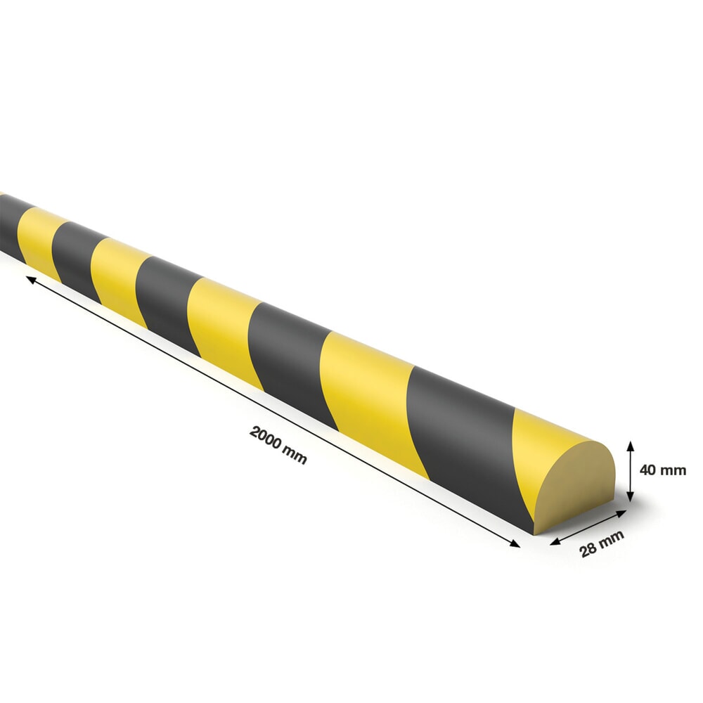 Produktabbildung Nr. 2: BOPLAN® Prallschutz Teddy Pro® FR28 für Flächen, Innenbereich, selbstklebend, kreisförmig, HxL 28 x 2.000 mm