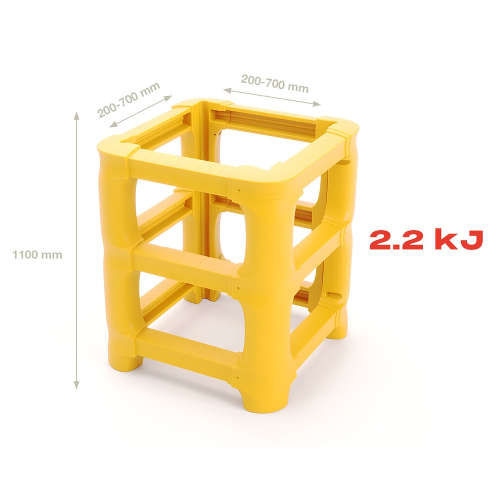 N° de l'image du produit 4 : BOPLAN® Protection contre les chocs pour colonnes CP Universal, à découper, hauteur 1 100 mm, pour dimensions de colonnes (lxP) 700 x 700 mm
