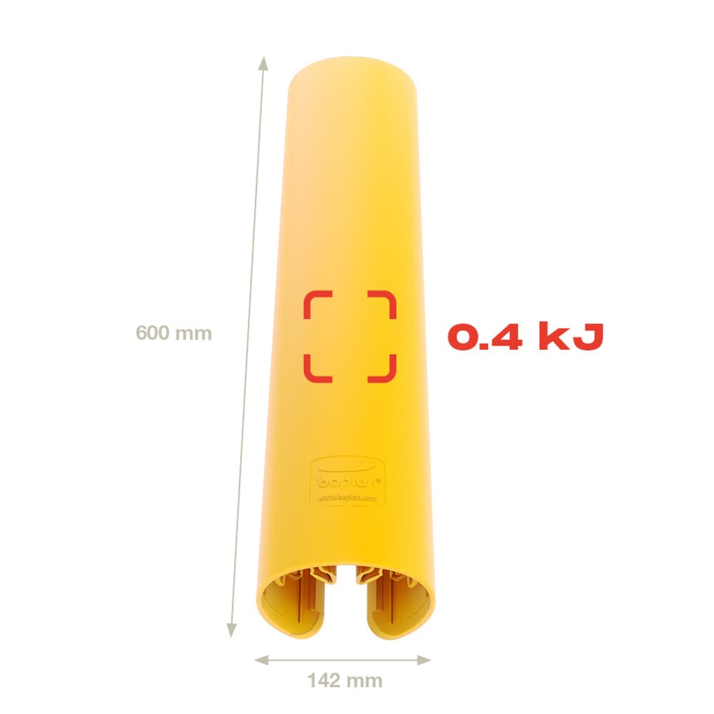 N° de l'image du produit 6 : BOPLAN® Protection contre les chocs pour rayonnages RackBull L, en plastique, cote intérieure HxlxP 600 x 75-120 x 35-60 mm