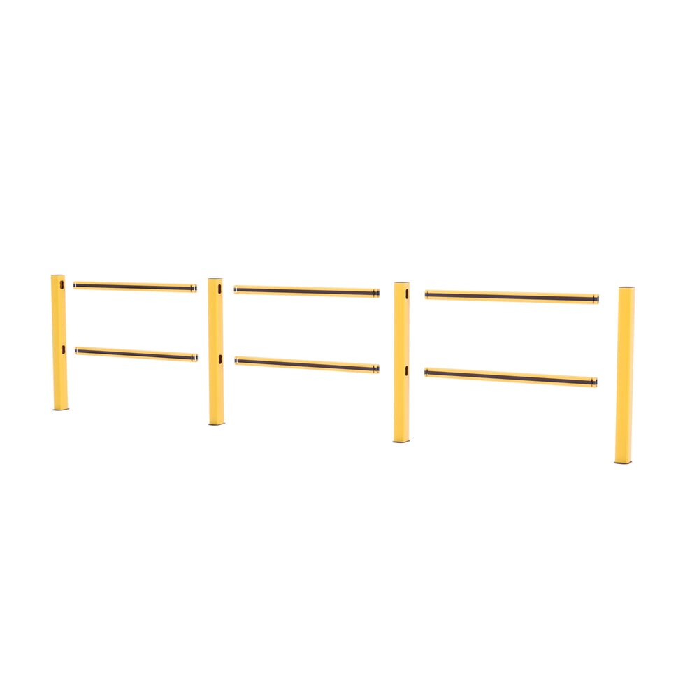 Produktabbildung Nr. 5: BOPLAN® Rammschutzgeländer Flex Impact® HD Light, gelb / schwarz, Innenbereich, HxL 1.145 x 3.750 mm