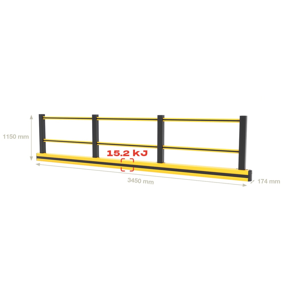 Produktabbildung Nr. 4: BOPLAN® Rammschutzplanke Flex Impact® FLIP200F Plus, Innen- und Außenbreich, Länge 5.050 mm