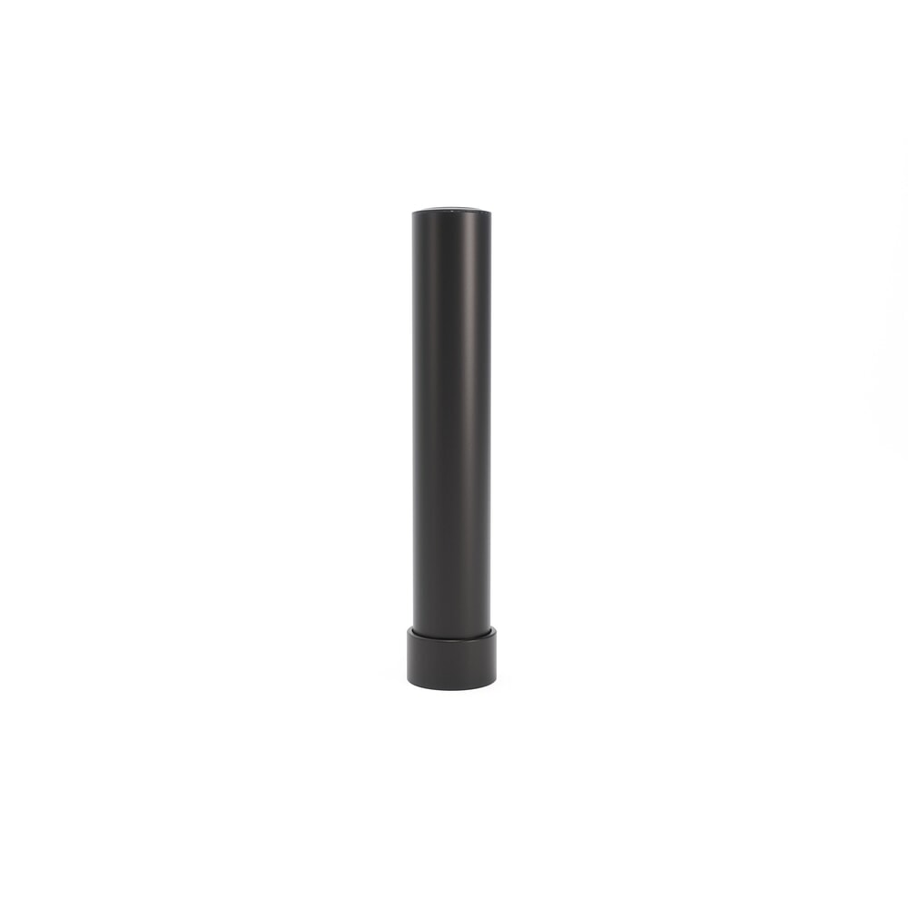 Produktabbildung: BOPLAN® Rammschutzpoller Flex Impact® BO125L EV für den Schutz von Ladestationen, Innen- und Außenbereich, Höhe 750 mm, Grundplatte zinkbeschichtet, schwarz