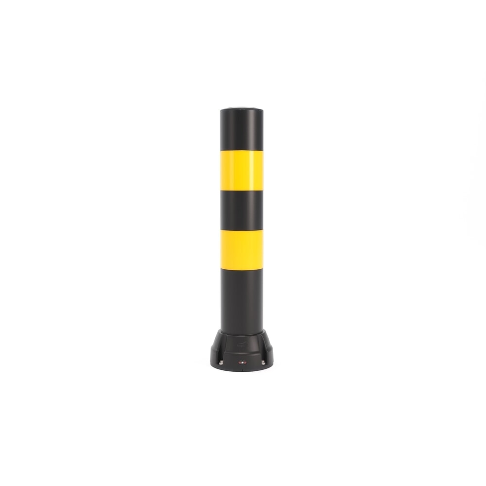Produktabbildung Nr. 1: BOPLAN® Rammschutzpoller Flex Impact® BO170B, Innen- und Außenbereich, Höhe 1.000 mm, schwarz / gelb
