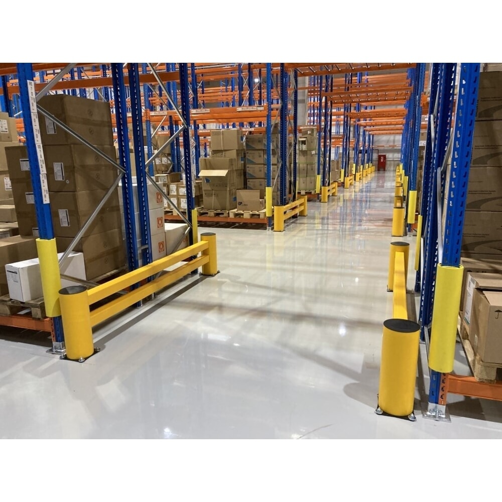 Produktabbildung Nr. 3: BOPLAN® Regalendschutz Flex Impact® RE Rack End, Länge 2.500 mm, gelb