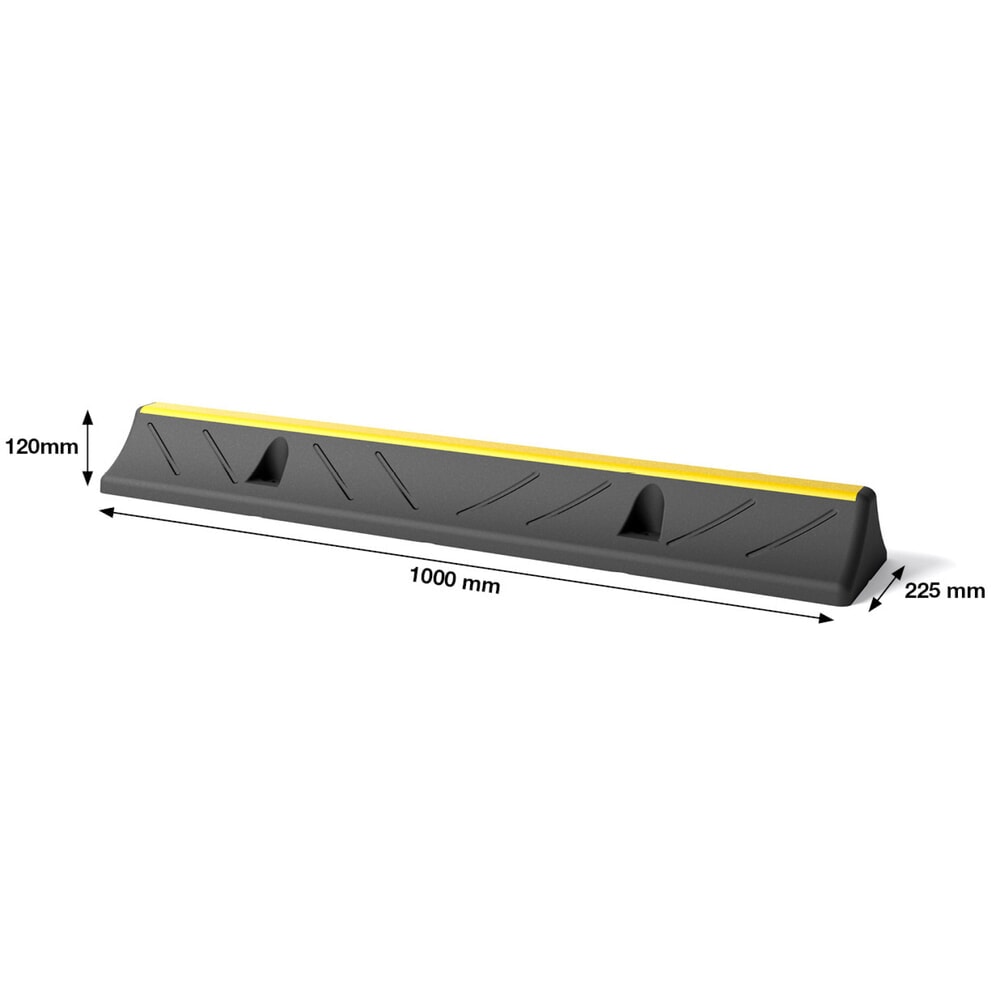Produktabbildung Nr. 3: BOPLAN® LKW-Reifenstopper Wheel Stop M, LxBxH 1.000 x 200 x 110 mm