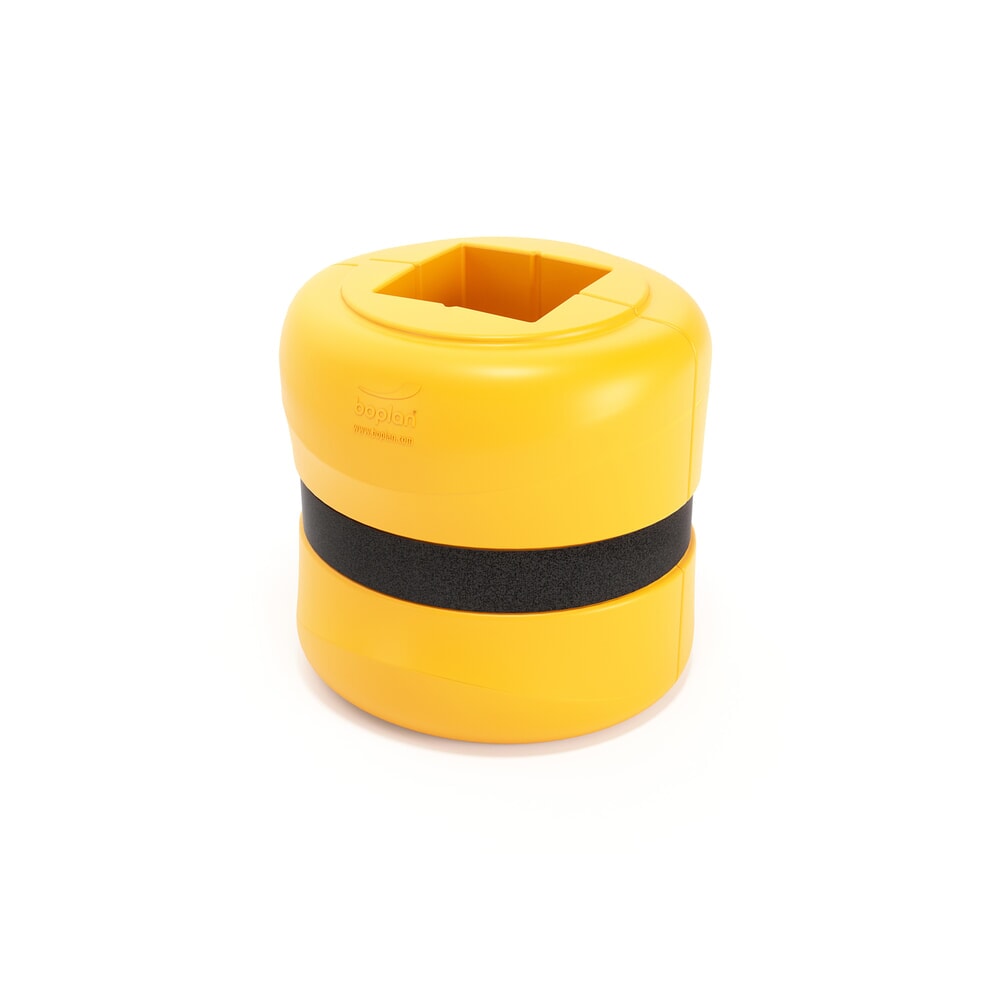 Produktabbildung: BOPLAN® Säulen-Anfahrschutz Flex Impact® KP Protector, Höhe 500 mm, für Säulenmaße (BxT) 200 x 200 mm, gelb
