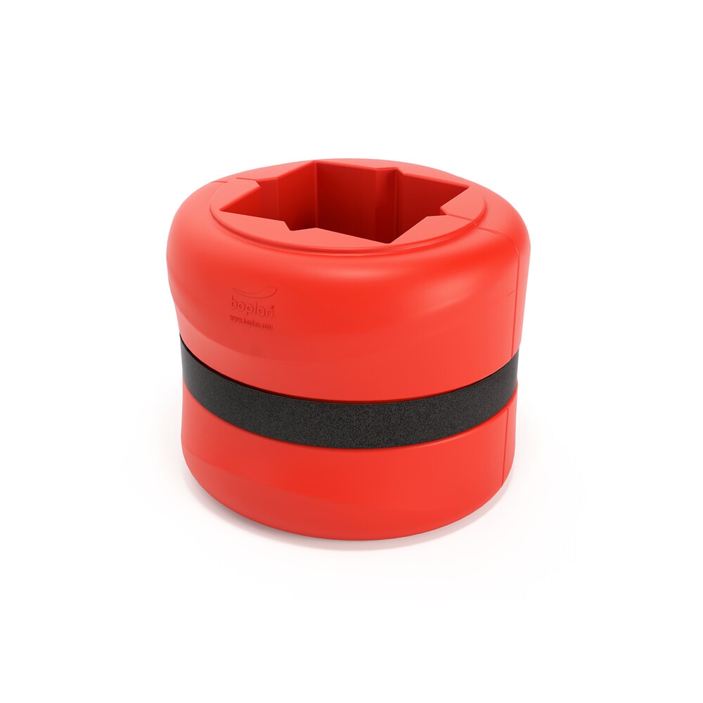 Produktabbildung: BOPLAN® Säulen-Anfahrschutz Flex Impact® KP Protector, Höhe 500 mm, für Säulenmaße (BxT) 300 x 300 mm, rot