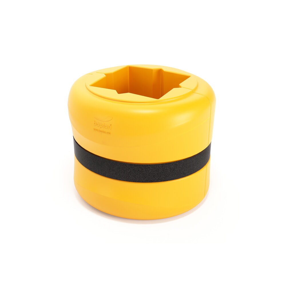Produktabbildung Nr. 1: BOPLAN® Säulen-Anfahrschutz Flex Impact® KP Protector, Höhe 500 mm, für Säulenmaße (BxT) 300 x 300 mm, gelb