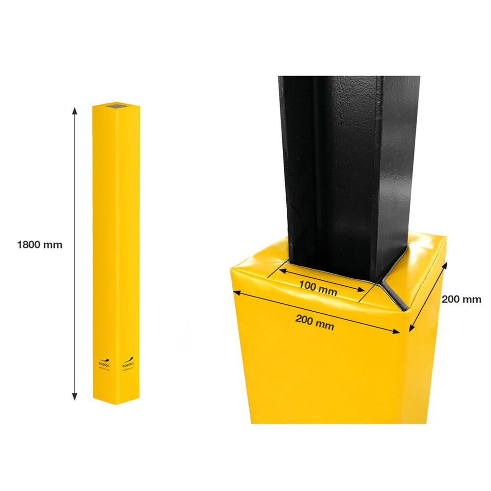 Produktabbildung Nr. 3: BOPLAN® Säulen-Anfahrschutz Flex Impact® Soft Column Cover, Innen- und Außenbereich, Höhe 1.800 mm, für Säulenmaße (HxT) 100 x 100 mm