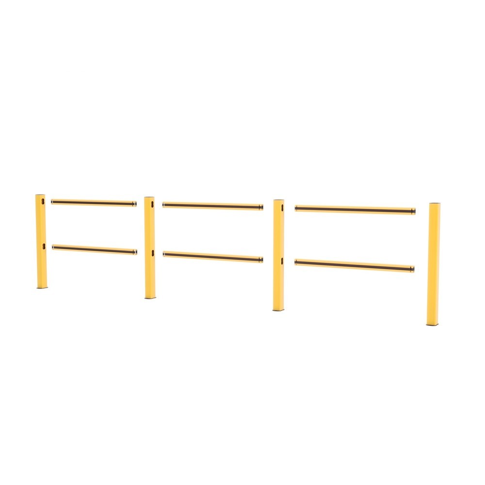 Produktabbildung Nr. 3: BOPLAN® Rammschutzgeländer Flex Impact® HD Light, gelb, Innenbereich, HxL 1.145 x 3.750 mm