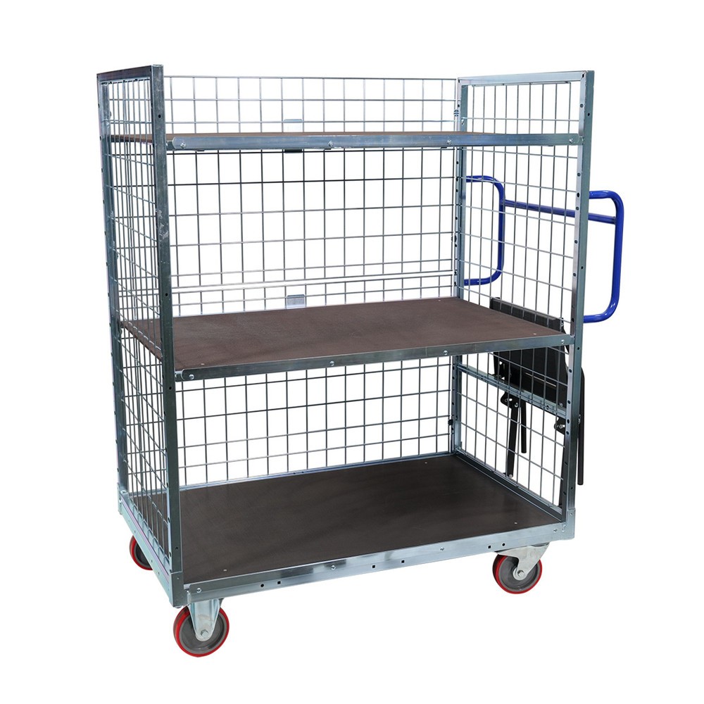 N° de l'image du produit 3 : Bord antidérapant du plateau intermédiaire pour le chariot de préparation de commandes Ameise® AK-XL