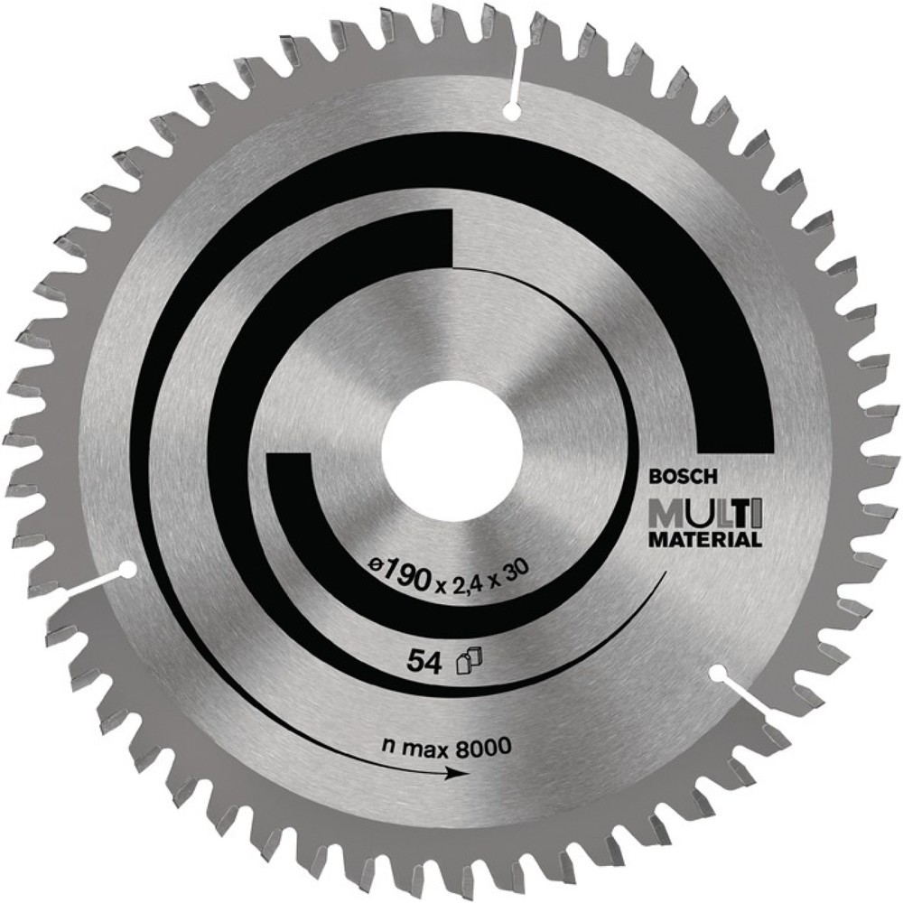 Produktabbildung: BOSCH Kreissägeblatt AD 190mm Z.54 HLTCG Schnitt-B.2,4mm
