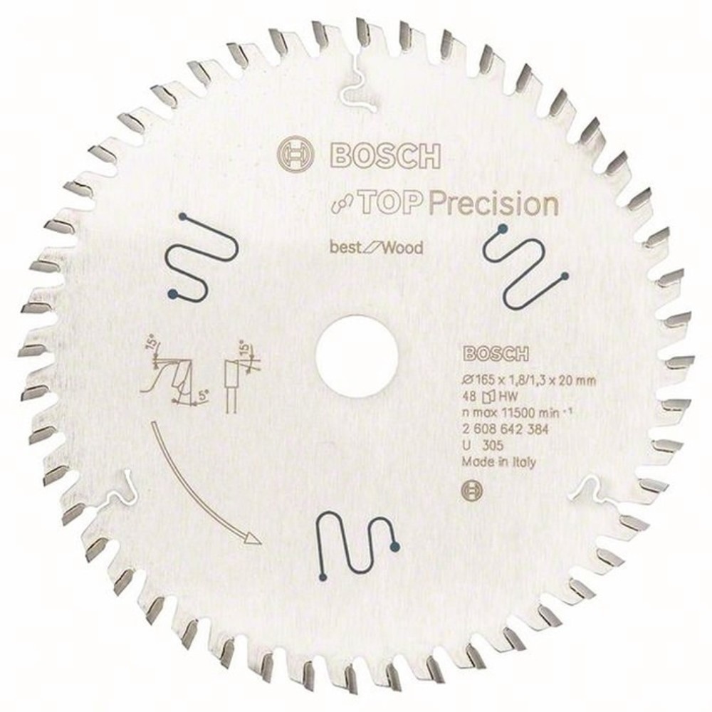 Produktabbildung: Kreissägeblatt AD 165mm Z.48 WZ Bohr.20mm Schnitt-B.1,8mm HM