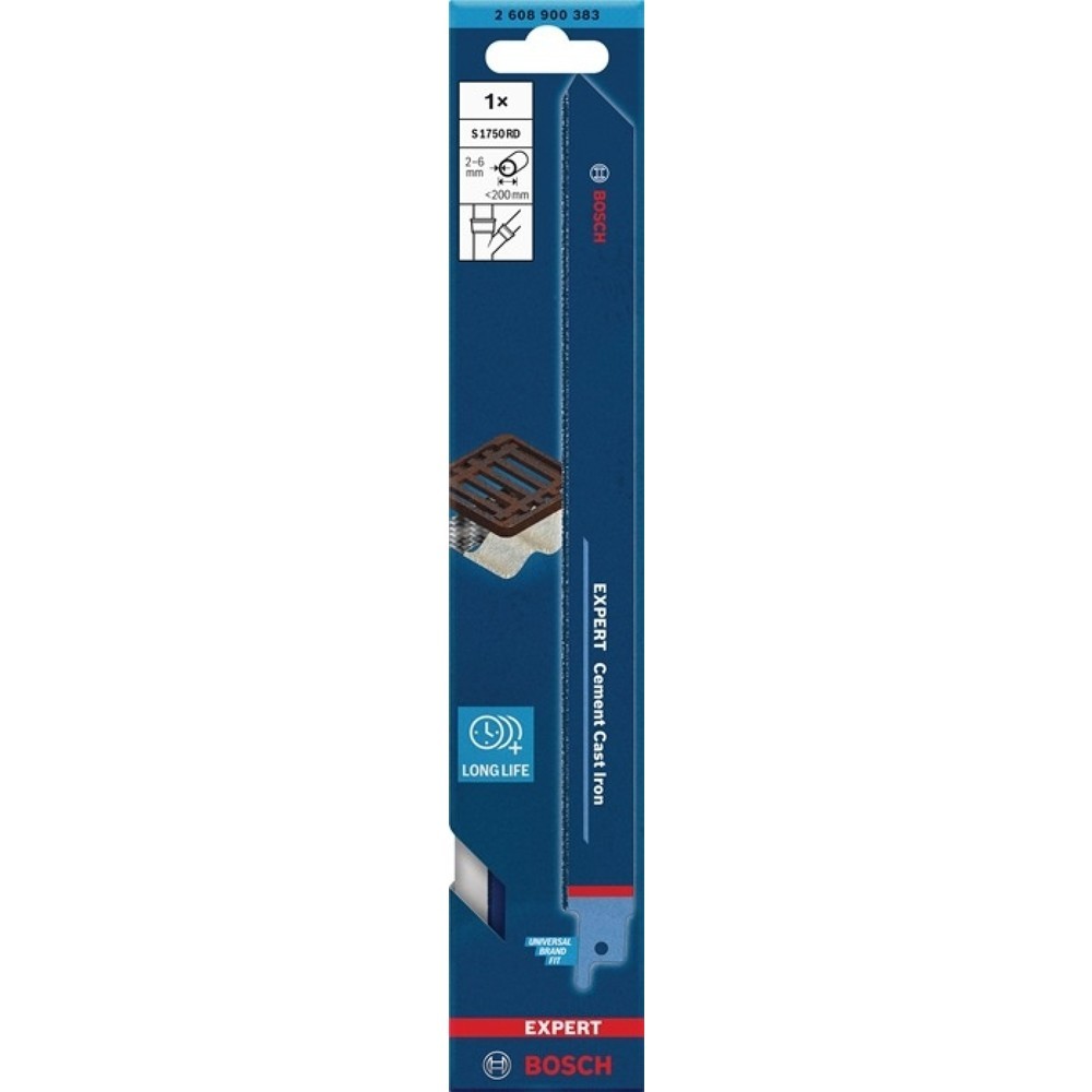 Produktabbildung Nr. 2: BOSCH Säbelsägeblatt Expert Cement Cast Iron T 308 BP, Länge 250 mm Breite 19 mm, 1 Stück / Karte, S-Schaft