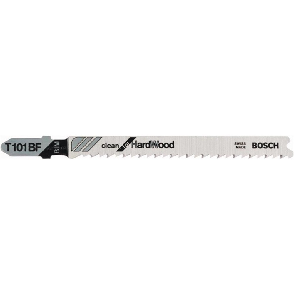 Produktabbildung Nr. 2: BOSCH Stichsägeblatt T 101 BF Gesamt-L.100mm Zahnt.2,7mm BiM 5 St./Karte