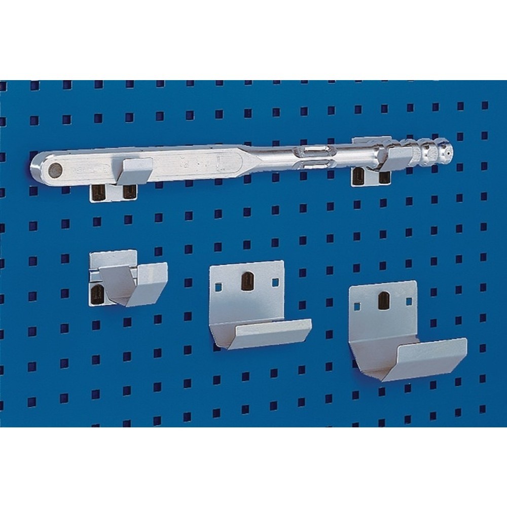 Produktabbildung: bott Rohrhalter, verzinkt, D100xB35mm, 2St./Btl., passend für Lochplatten