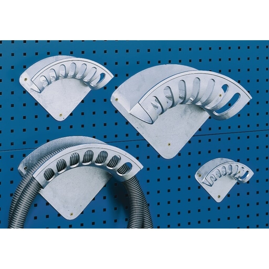 bott Schlauchhalter, Tiefe 70 mm, Breite 190 mm, Aluminium Produktabbildung: bott Schlauchhalter, Tiefe 70 mm, Breite 190 mm, Aluminium