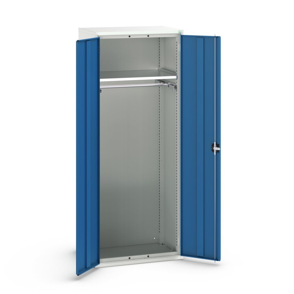 Immagine del prodotto: bott verso Armadio ad ante battenti, con 1 ripiano e 1 asta appendiabiti, LxPxA: 800 x 550 x 2000 mm