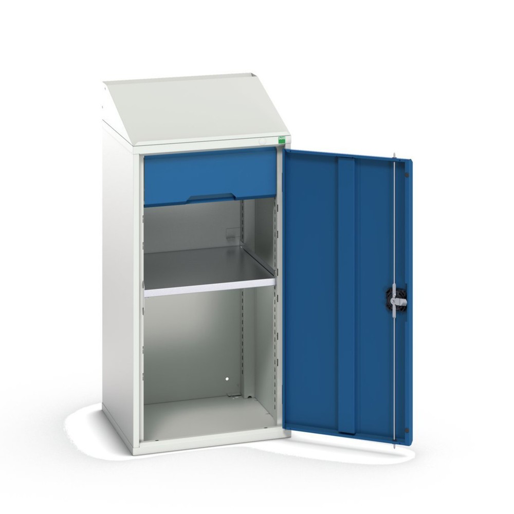 Immagine del prodotto: bott verso Armadio con scrittoio, con 1 ripiano e 1 cassetto, LxPxA: 525 x 550 x 1130 mm