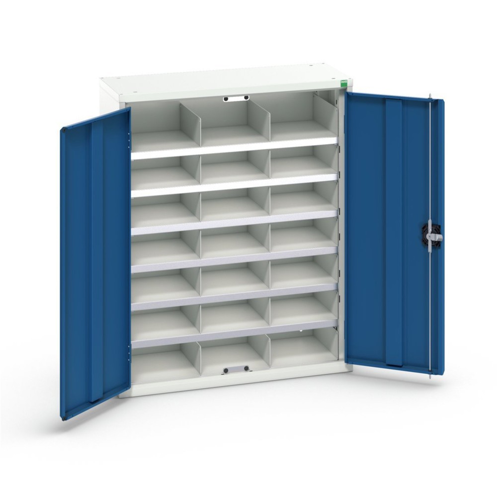 Illustration du produit: bott Armoire à casiers verso, avec 21 compartiments, lxPxH : 800 x 350 x 1 000 mm