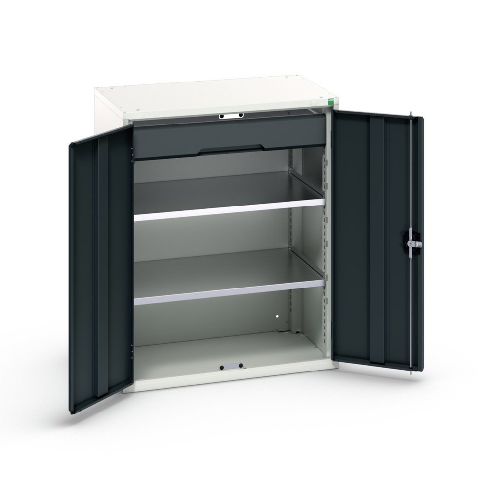 Illustration du produit: bott verso Armoire d’appoint avec tiroirs, avec 2 tablettes et 1 tiroir, lxPxH : 800 x 550 x 1 000 mm