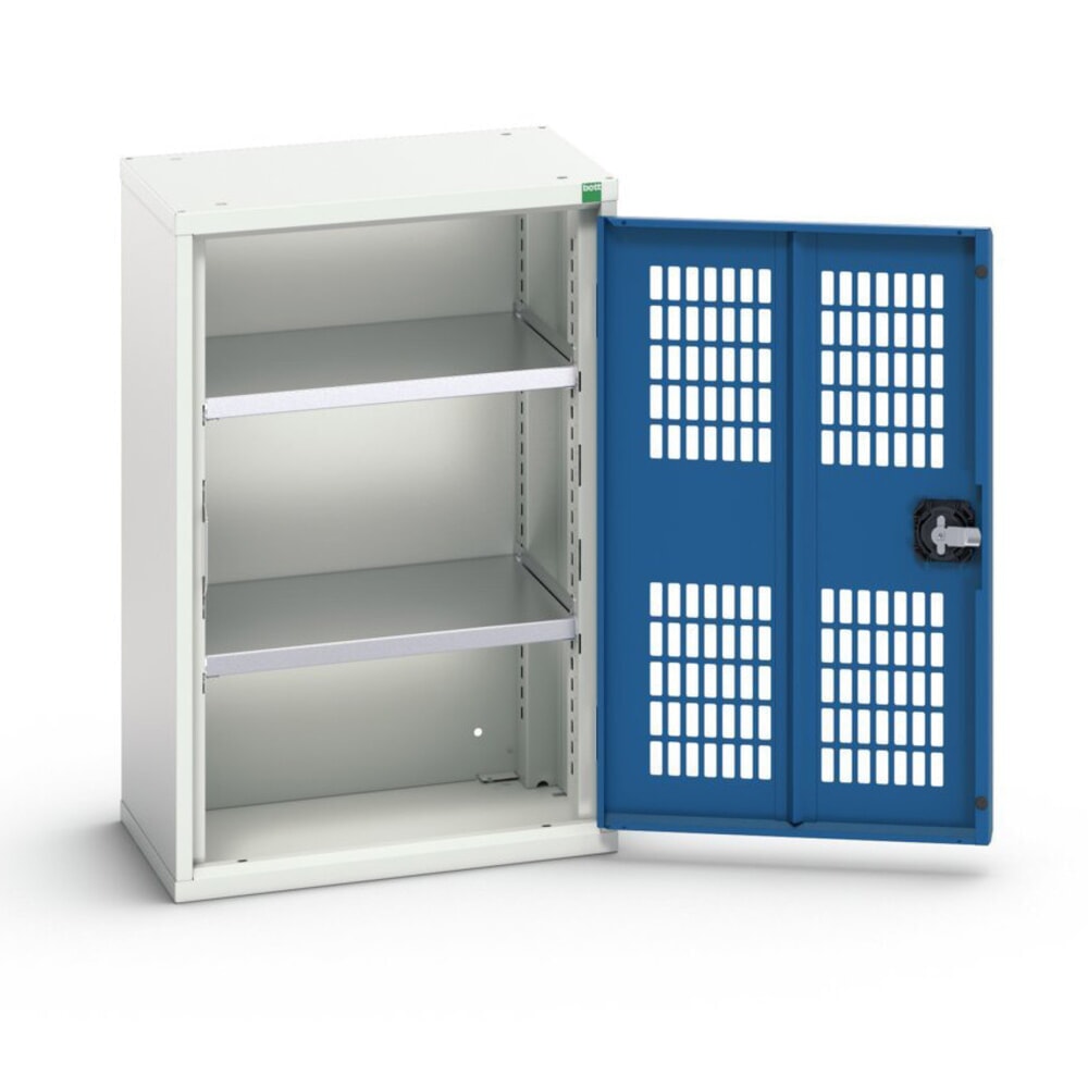 N° de l'image du produit 1 : bott Armoire à portes battantes verso avec ventilation, avec 2 tablettes, lxPxH : 525 x 350 x 800 mm