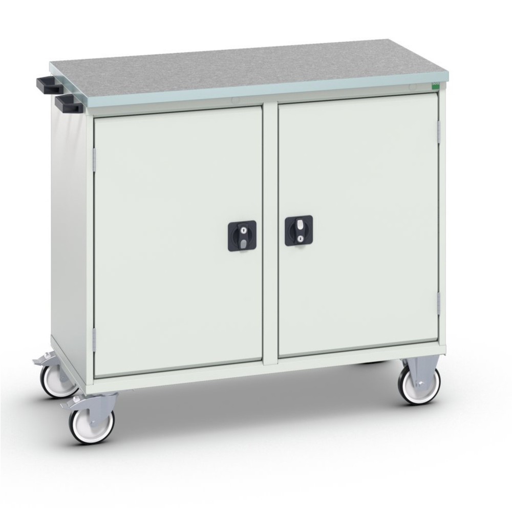 Product image no. 1: bott verso assembly trolley with 2 doors, shelves and linoleum top