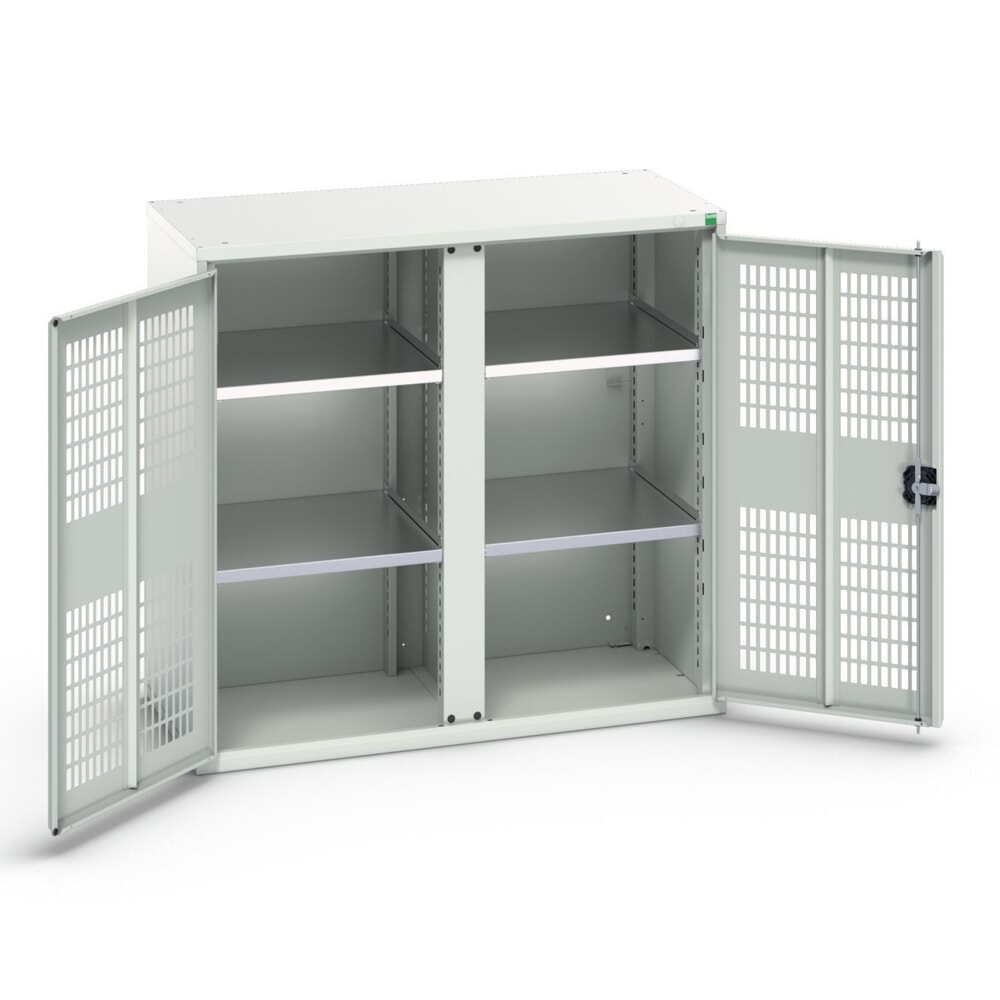 Product image no. 1: bott verso clothes locker with ventilation, with 4 shelves and partition, WxDxH: 1050 x 550 x 1000 mm