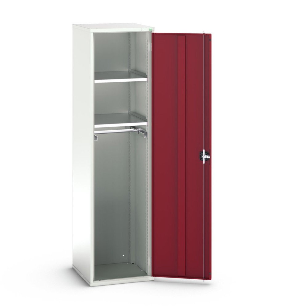 Produktabbildung: bott verso Garderobenschrank, mit 2 Fachböden und 1 Kleiderstange, BxTxH: 525 x 550 x 2000 mm