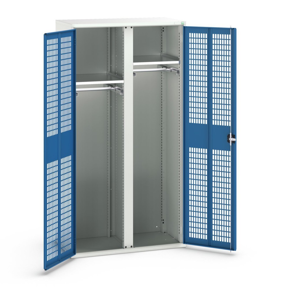 Produktabbildung Nr. 1: bott verso Kleiderspind mit Belüftung, mit 2 Fachböden und Trennwand, BxTxH: 1050 x550 x 2000 mm