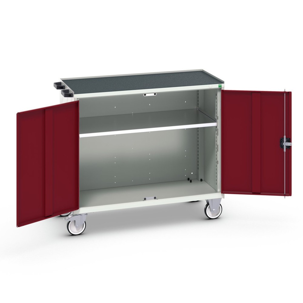 Product image no. 1: bott verso mobile drawer cabinet with 2 doors, shelf and raised edge
