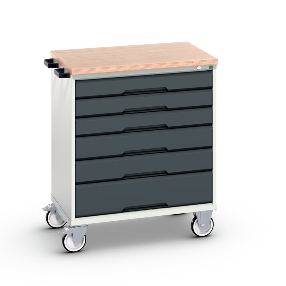 Product image no. 1: bott verso mobile drawer cabinet with 6 drawers and multiplex top, WxDxH: 800 x 600 x 980 mm