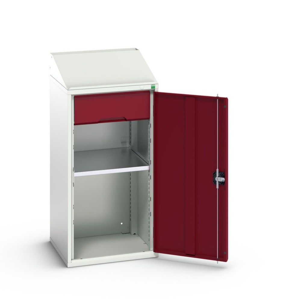 Produktabbildung: bott verso Pultschrank, mit 1 Fachboden und 1 Schublade, BxTxH: 525 x 550 x 1130 mm
