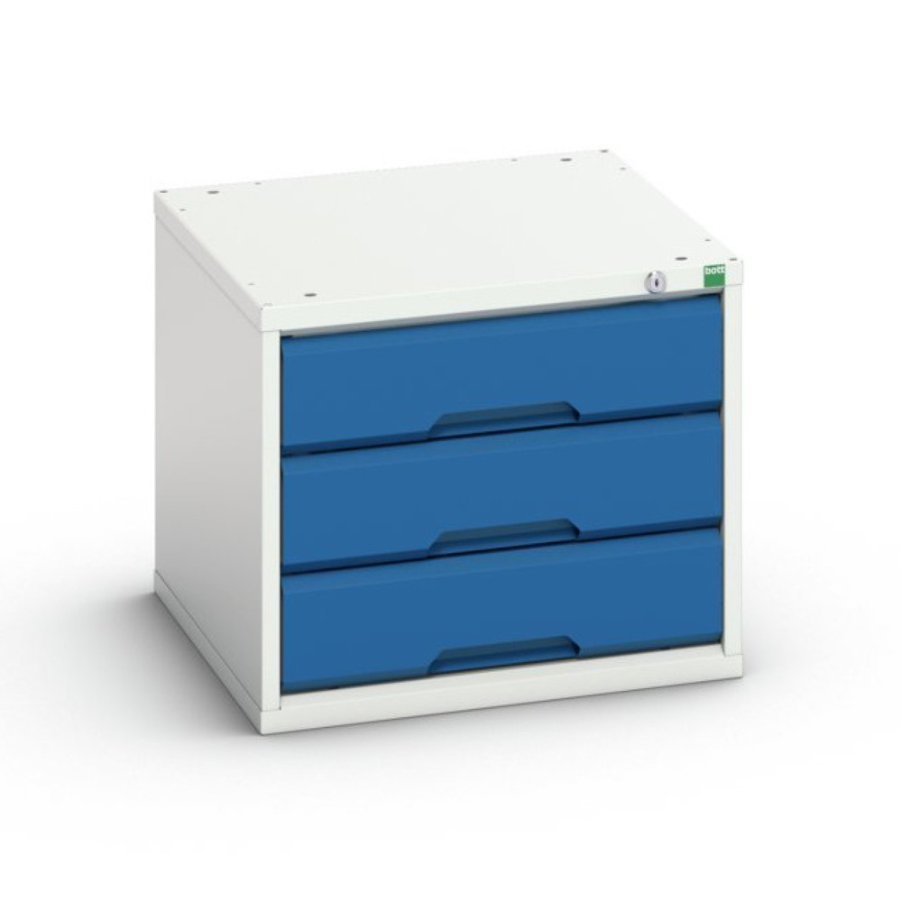 Produktabbildung: bott verso Schubladenschrank, mit 3 Schubladen, BxTxH: 525 x 550 x 450 mm