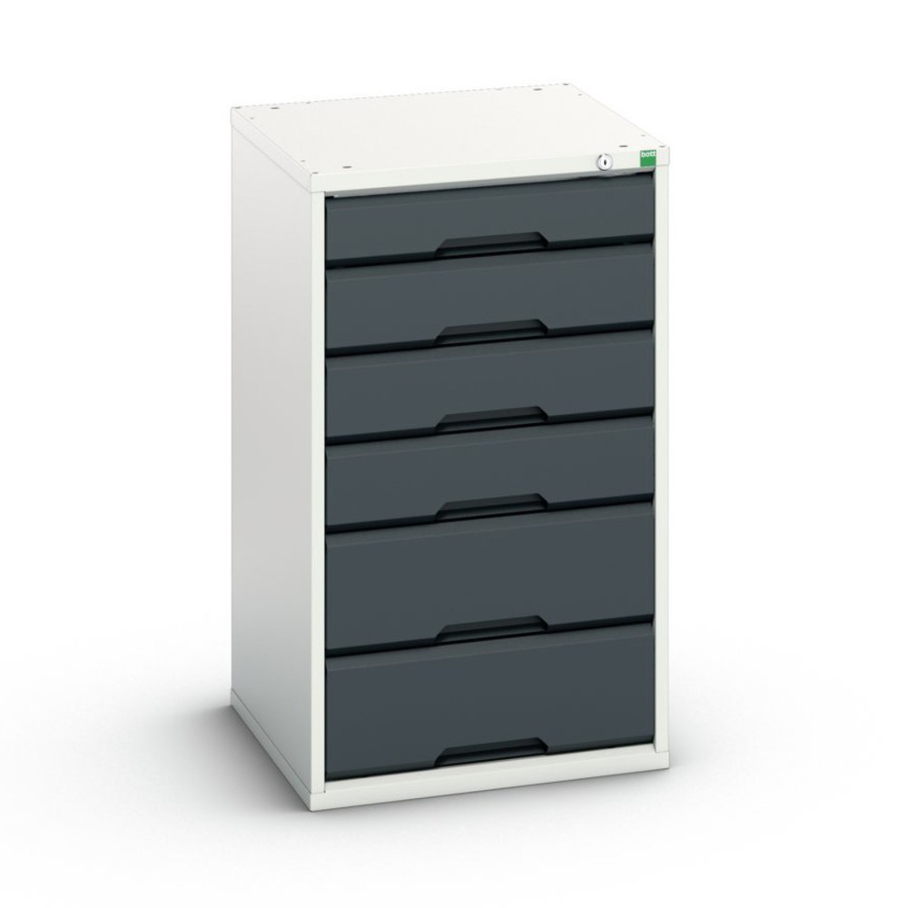 Produktabbildung: bott verso Schubladenschrank, mit 6 Schubladen, BxTxH: 525 x 550 x 900 mm