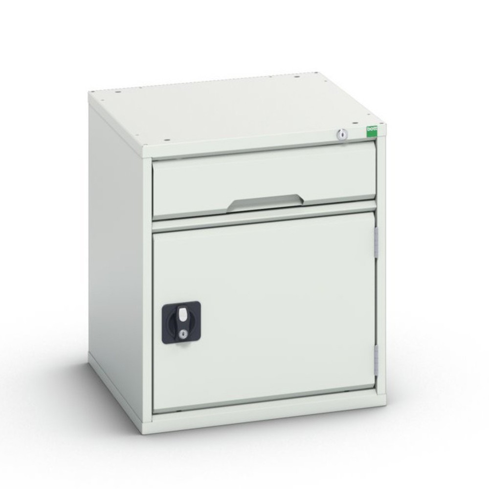 Produktabbildung: bott verso Schubladenschrank mit Flügeltür, mit 1 Schublade und Fachboden, BxTxH: 525 x 550 x 600 mm