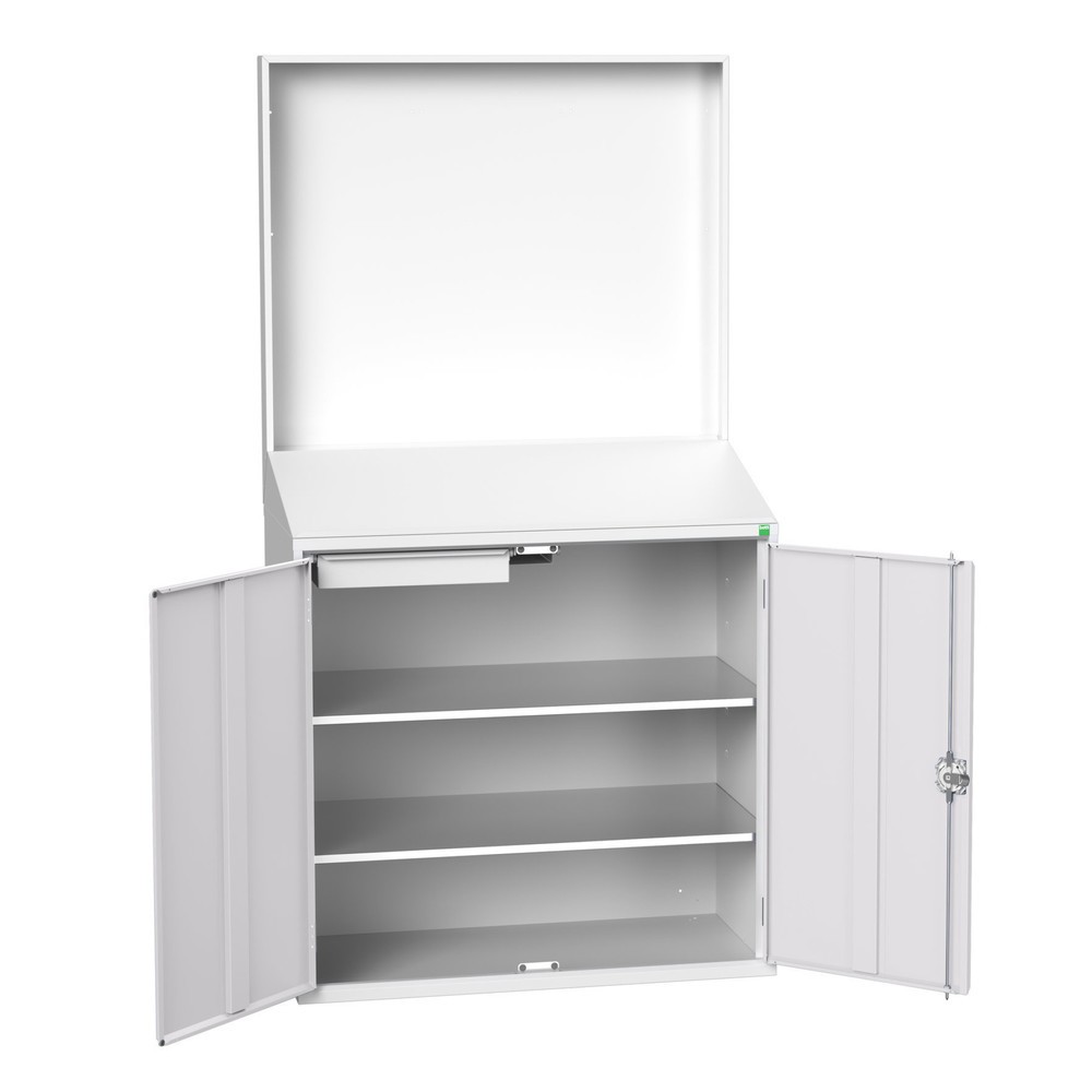 Immagine del prodotto n. 1: bott verso Scrittoio Economy con parete posteriore liscia, con 2 ripiani, 1 cassetto, LxPxA: 1050 x 550 x 2000 mm