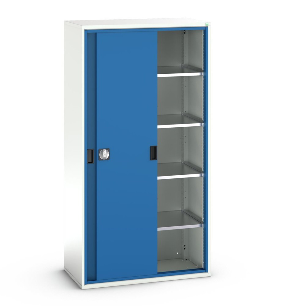 Product image: bott verso sliding door cabinet with 4 shelves, WxDxH: 1050 x 550 x 2000 mm