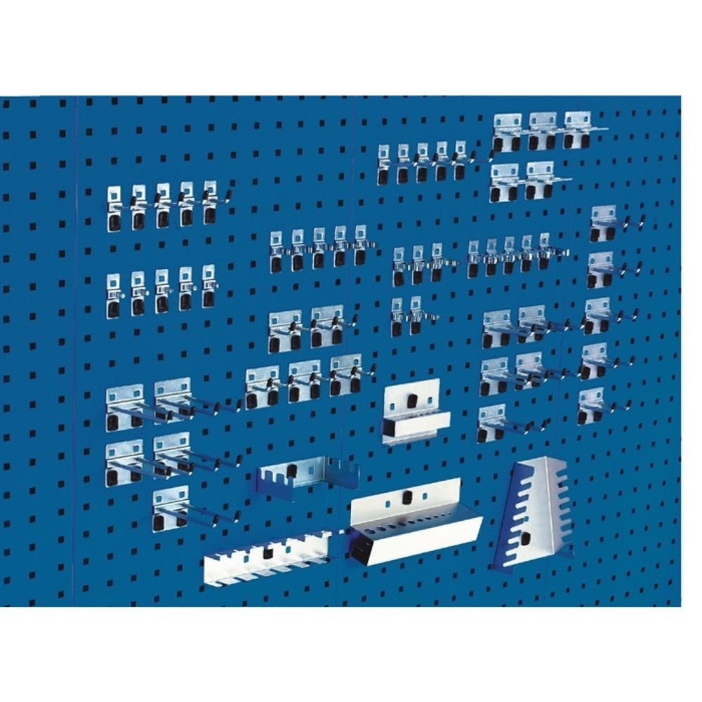 Produktabbildung: bott Werkzeughalter, 10 Haken/20 Doppelhaken/10 div. Halter, BxHmm, 60-tlg.