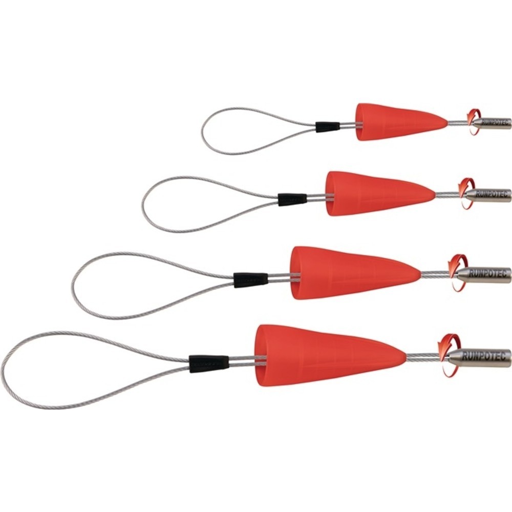N° de l'image du produit 2 : Boucle tire-câbles RUNPOFIX 4 pièces avec cap. de prot. et filet. RTG D. 6 mm Se